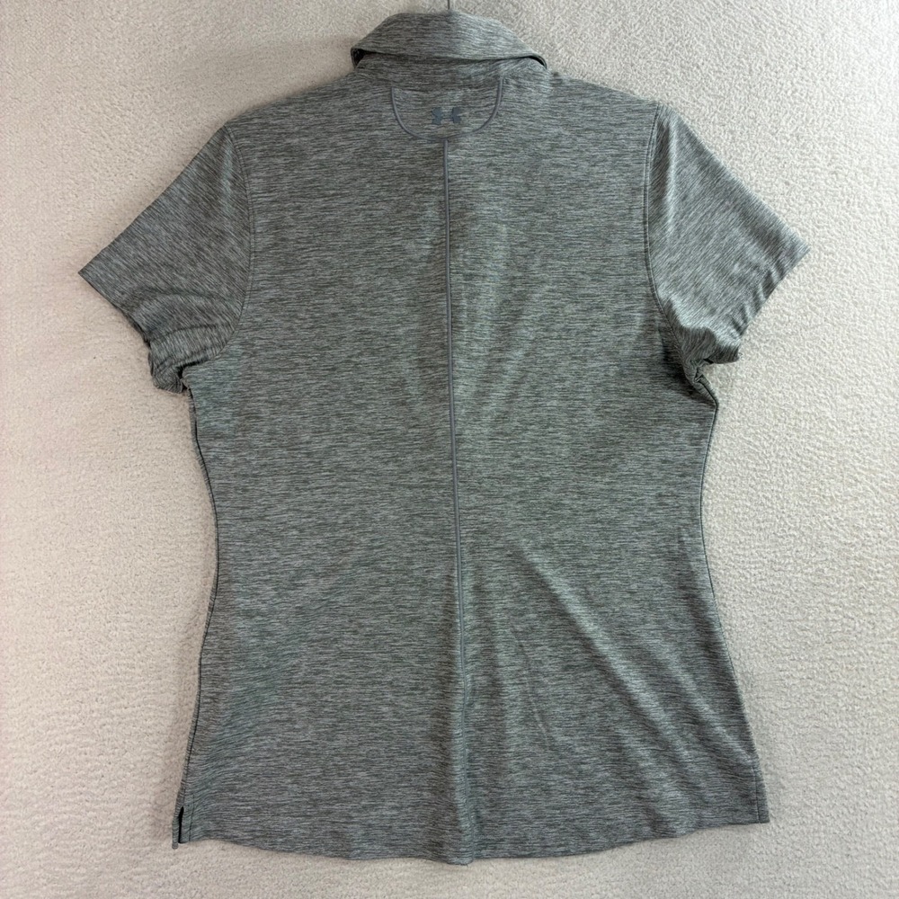 Under Armour Virginia Tech Hokies Polo Shirt Women‎ M Gray Golf Stretch NWT - Picture 3 of 8